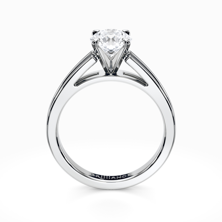 Split Shank White Gold Engagement Ring Setting