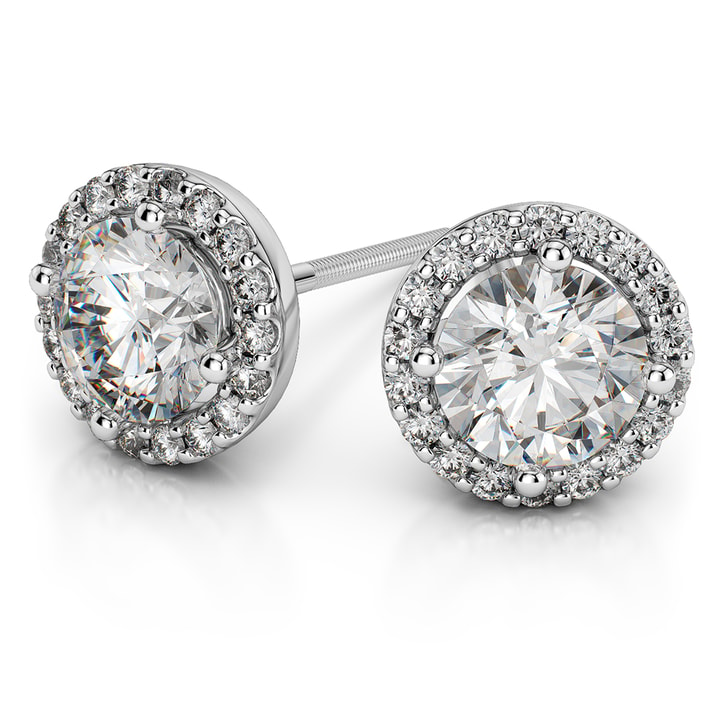 Diamond halo for fashion stud earrings