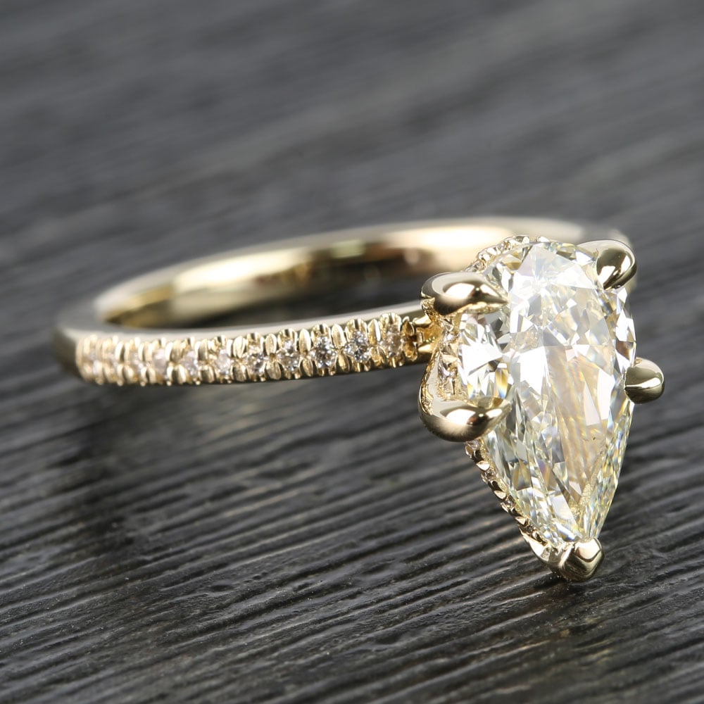 4 Prong Pear Diamond Ring (1.20 Carat)