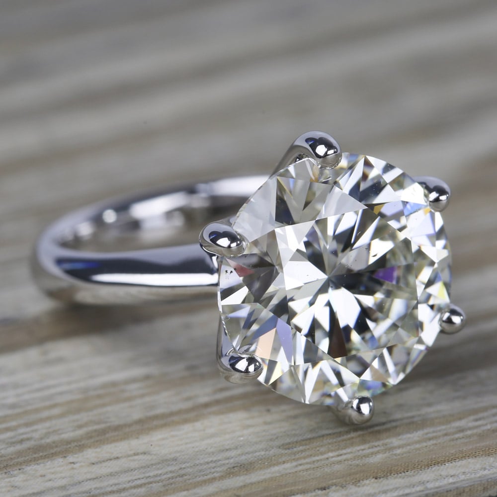 7 carat moissanite ring