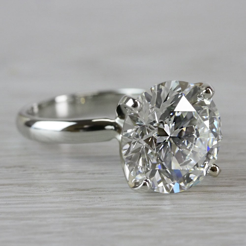 Breathtaking 5 Carat Solitaire Diamond Ring