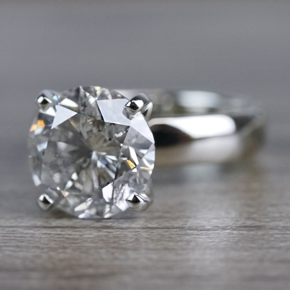 Breathtaking 3 Carat Solitaire Round Diamond Ring