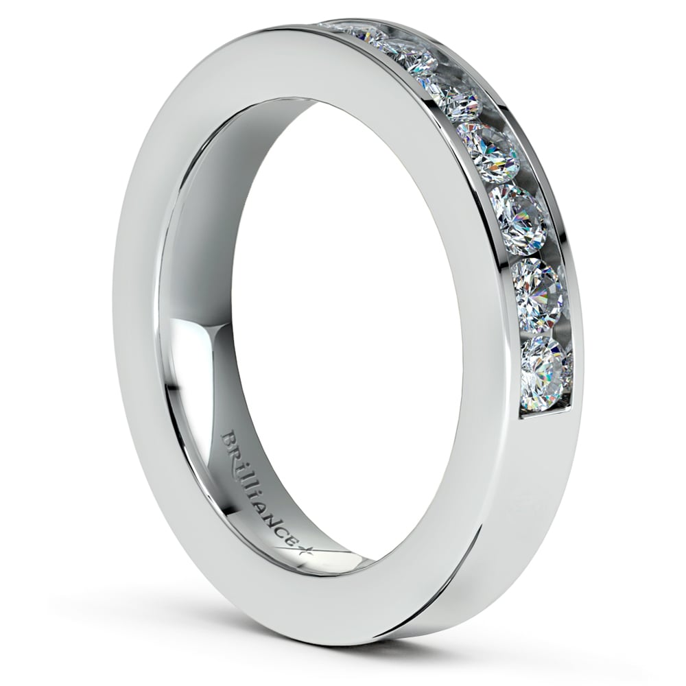 1/2 Ctw Diamond Channel Set Wedding Ring In Platinum