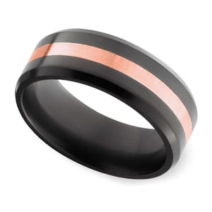 Elysium Ring | Solid Diamond Black Rings for Men