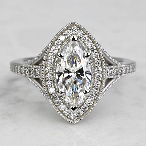 Unique Pear Shaped Engagement Ring (1.83 Ct.)