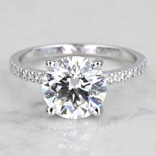 3.5 Carat Radiant Cut Diamond Engagement Ring