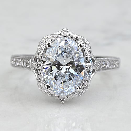 2 Carat Round Custom U Prong Diamond Engagement Ring 1956