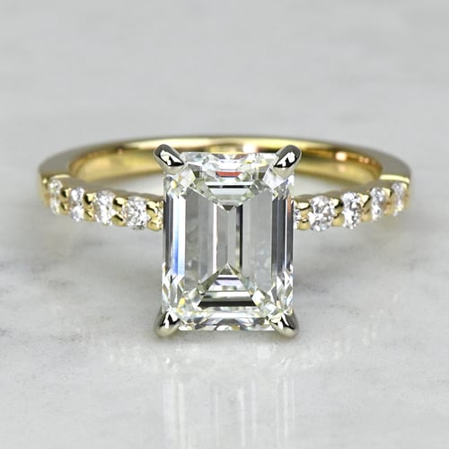 7 Carat Lab Grown Radiant Diamond Custom Engagement Ring