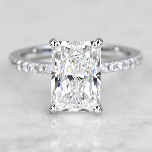 1.52 Carat Radiant Cut Diamond Engagement Ring