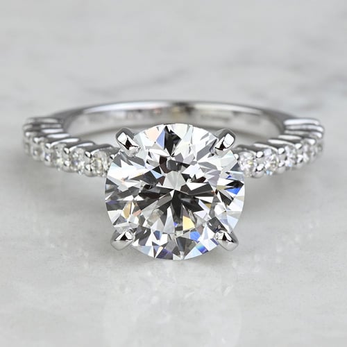 0.8 Carat Solitaire Diamond Ring (Round Cut)