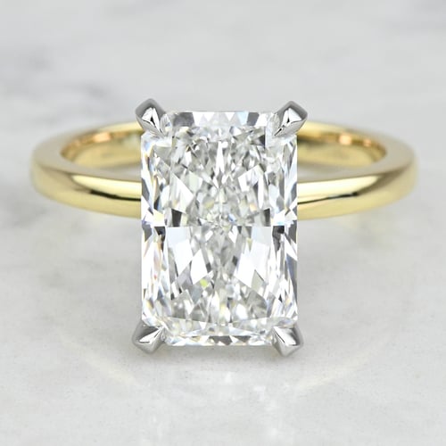 7 Carat Lab Grown Radiant Diamond Custom Engagement Ring