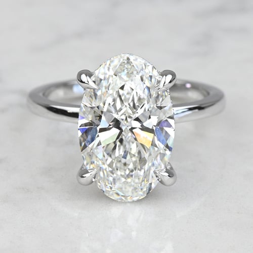 1.60 Carat Lab Created Oval Diamond Delicate Halo Engagement Ring