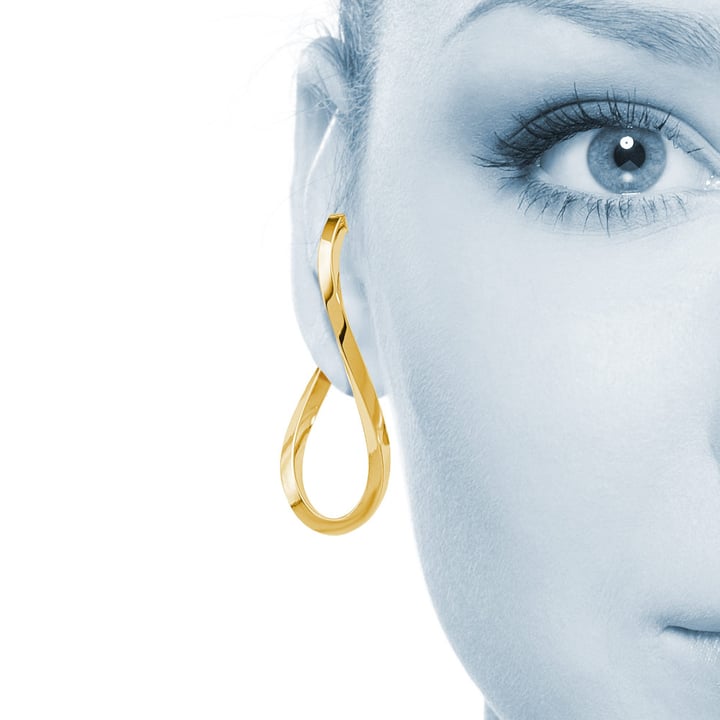 Handmade Figure 8 Infinity Hoop Earrings