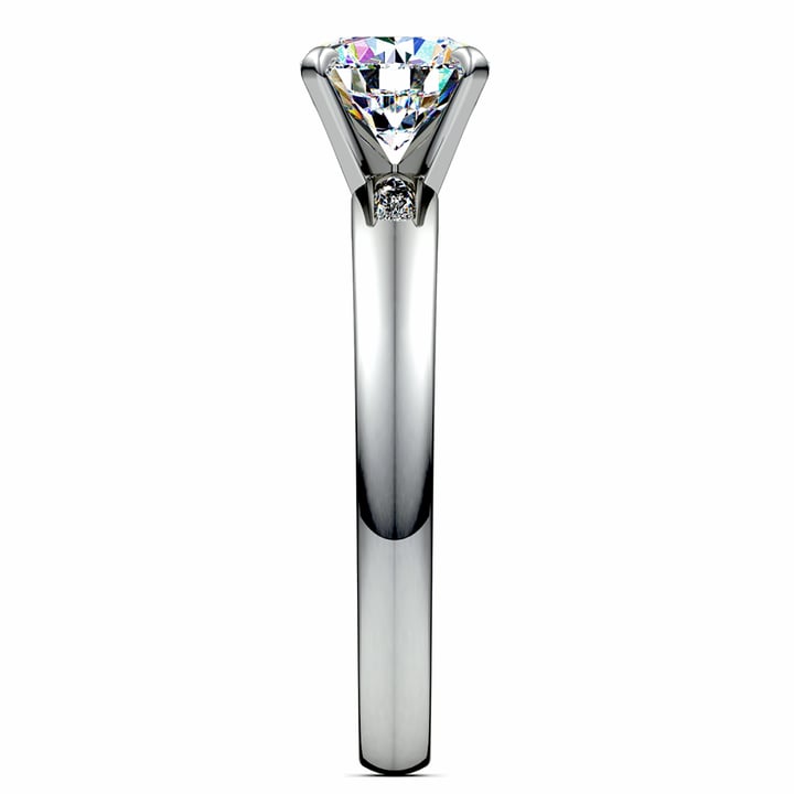 One Carat Round Diamond Ring - Solitaire Engagement Ring