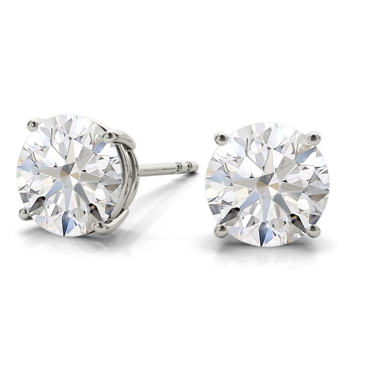 Lab Grown Diamond Studs In White Gold (1/4 ctw)