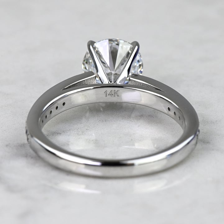 1.50 Carat Laboratory-Grown Diamond Ring In 14kt White Gold