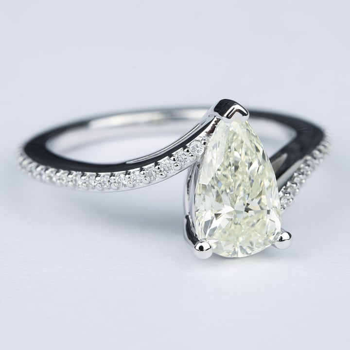 Unique Pear Shaped Engagement Ring (1.83 Ct.)