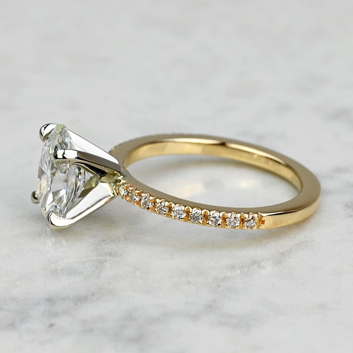 Simple Diamond Bridal Set 1/2 ct Diamond / 14K Yellow