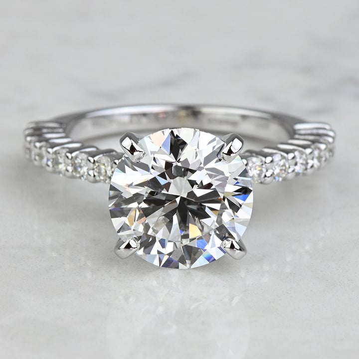 4 prong deals round engagement ring