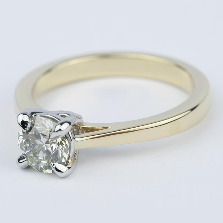 Petite Claw Prong Diamond Engagement Ring