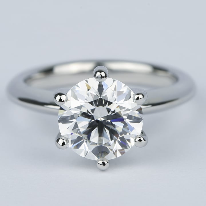 Colorless Diamond Engagement Ring