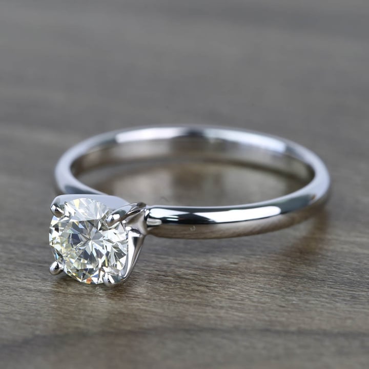 0.8 Carat Solitaire Diamond Ring (Round Cut)