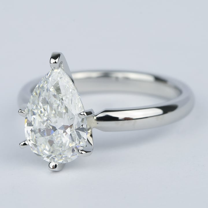 2 carat deals pear ring