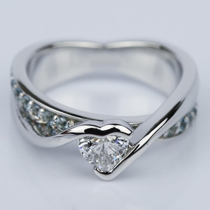 Kay aquamarine engagement on sale ring