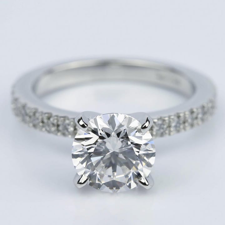 Platinum Pave Diamond Engagement Ring (2.22 Ct.)
