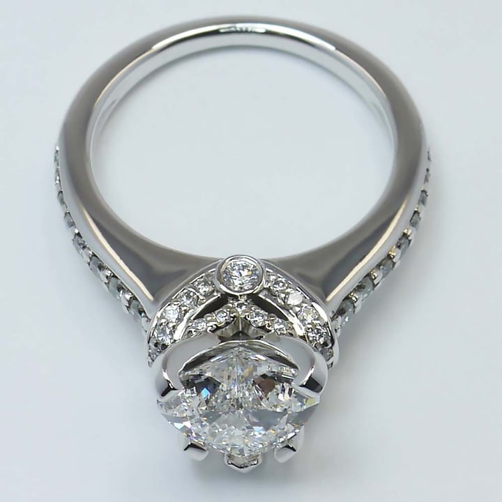 2 Carat Heart Diamond Ring With Surprise Diamonds