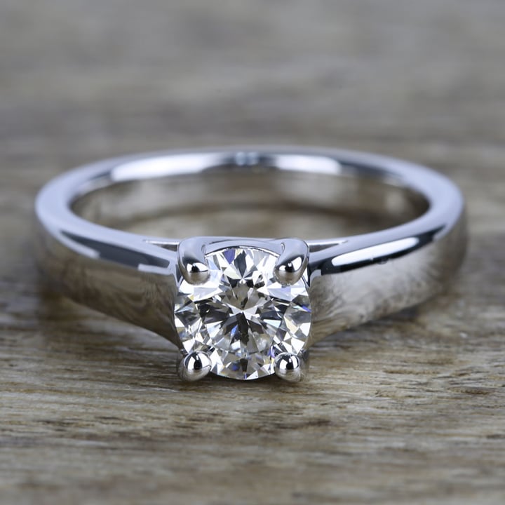 1 Carat Diamond Trellis Solitaire Engagement Ring