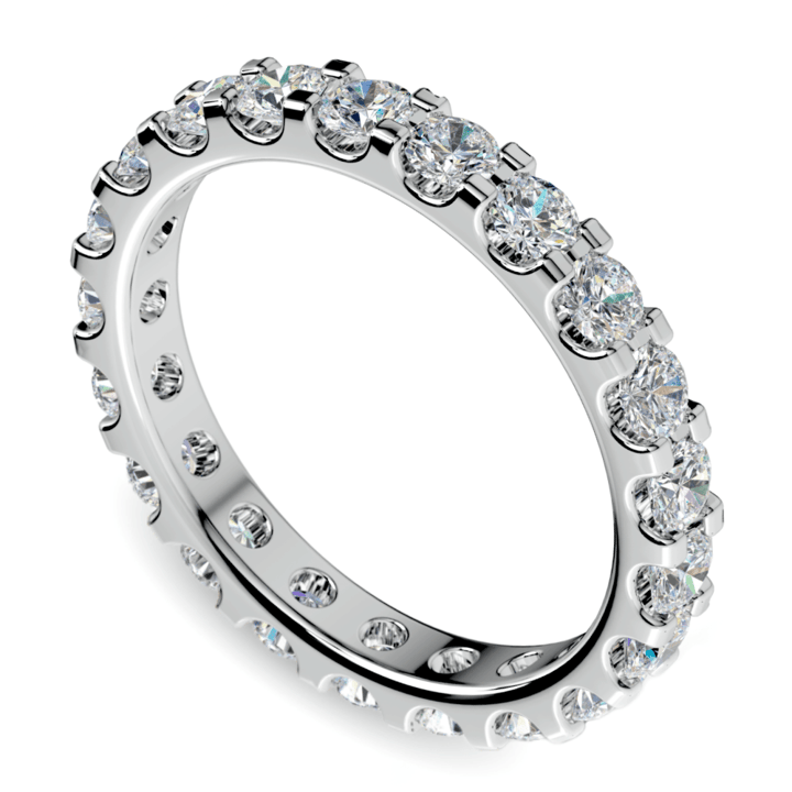 Scalloped eternity clearance ring