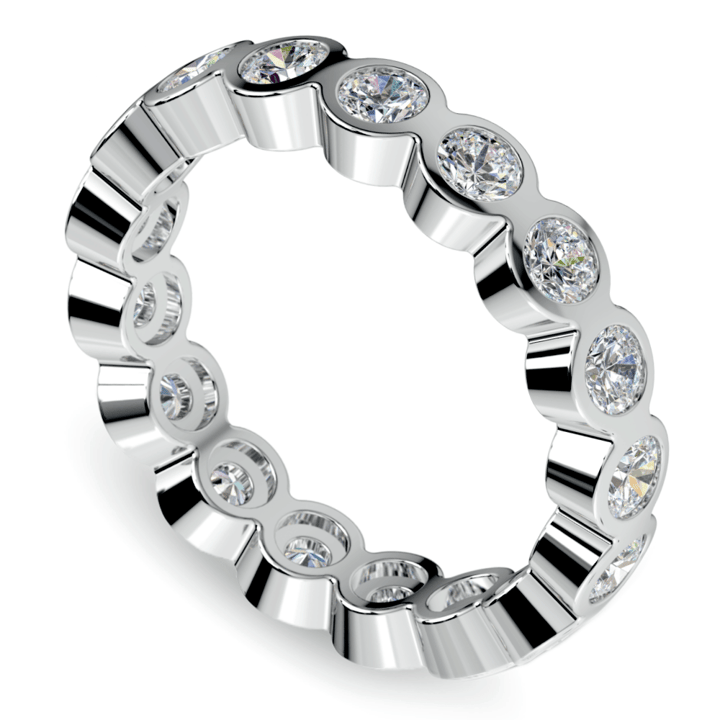 Bezel set sale diamond eternity ring