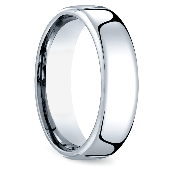 6.5 Mm Cobalt Wedding Ring For Men (Comfort Fit)