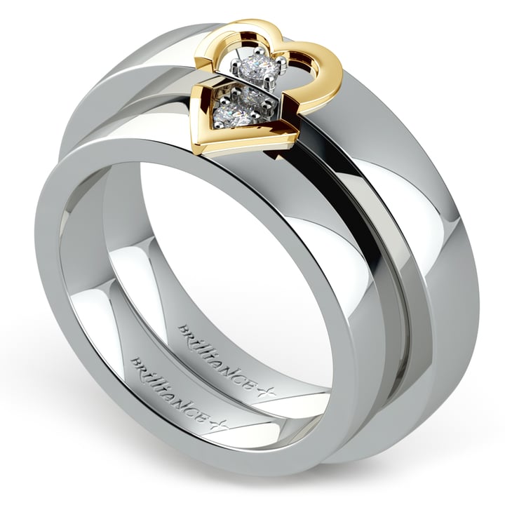 Platinum wedding ring on sale set