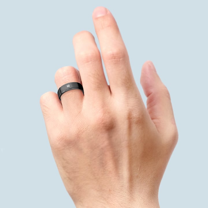 The Brady: Black Zirconium Men's Wedding Band