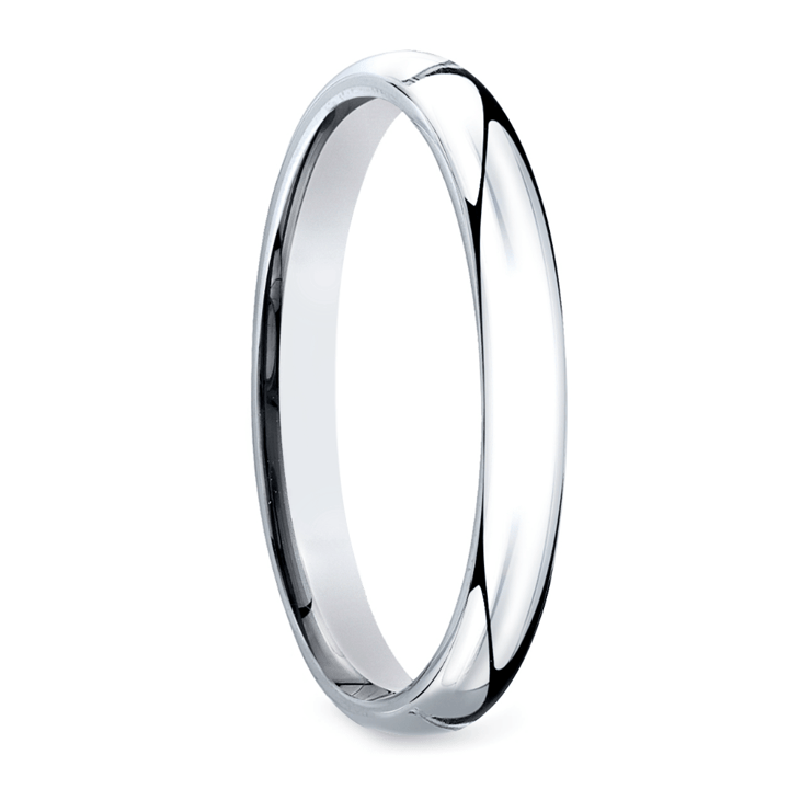 3 Mm Mid Weight Wedding Ring For Men In Platinum