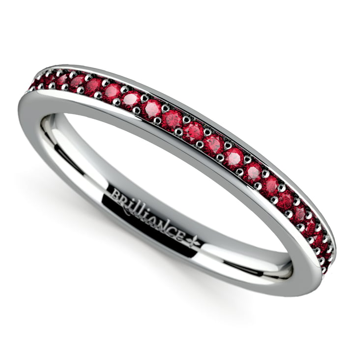 Ruby hot sale pave ring