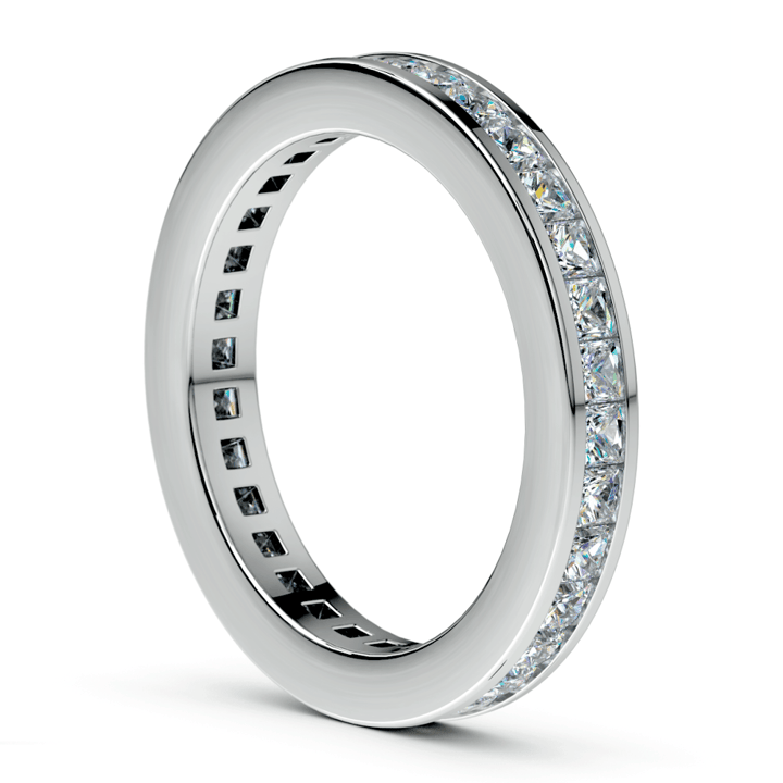 Princess Cut Channel Set Eternity Band In Platinum (1 3/4 Ctw)