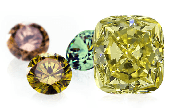 Yellow fluorescence clearance diamond