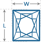 Princess Diamond | Length to Width (1.05