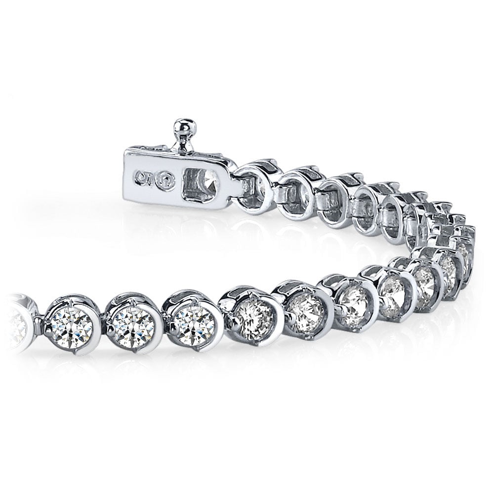 5 Carat Princess Cut Diamond Tennis Bracelet With Lab Diamond In 950  Platinum | Fascinating Diamonds