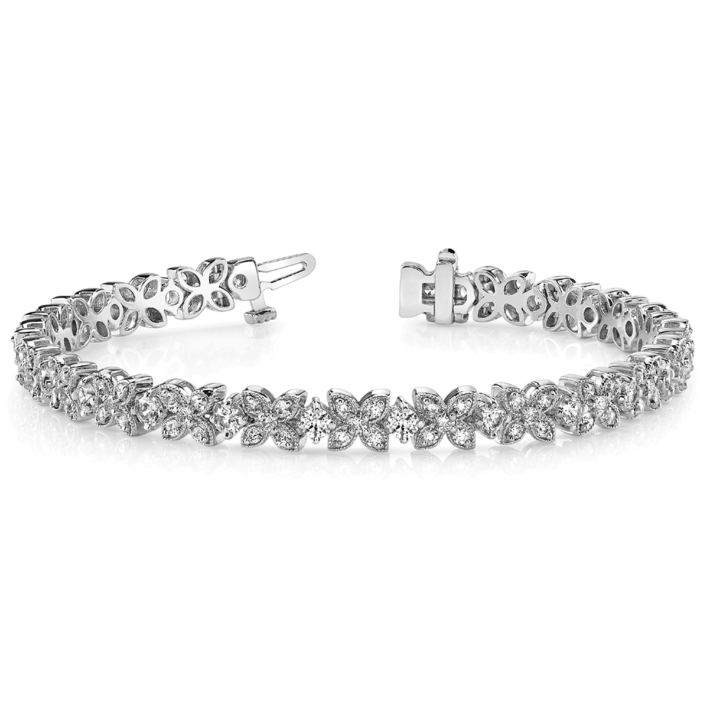 milgrain diamond bracelet