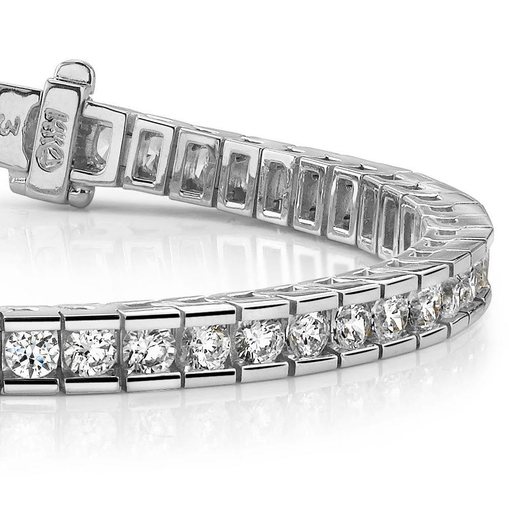 diamond channel bracelet