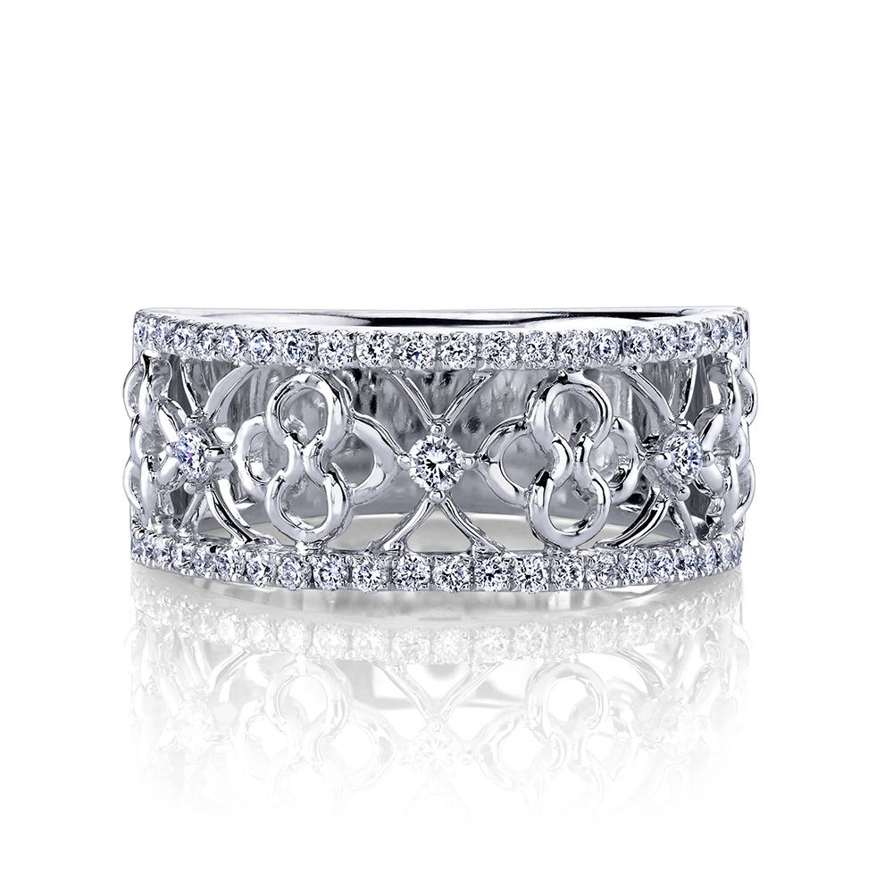 lattice diamond ring