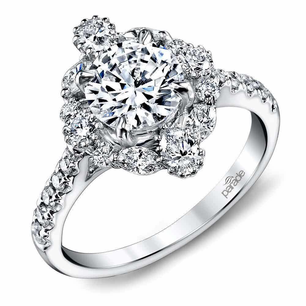 fancy halo diamond ring