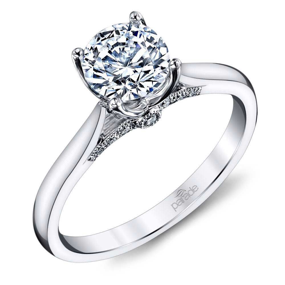 Surprise Diamond Engagement Ring In White Gold