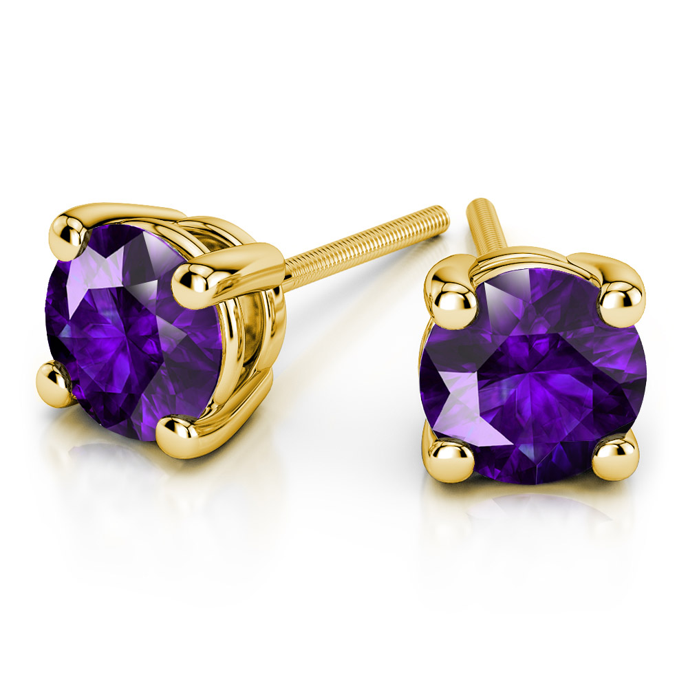 Certified Amethyst Rectangle Drop Earrings – Gempro: Certified Gemstones  925 Sterling Silver BIS Hallmarked Jewelry