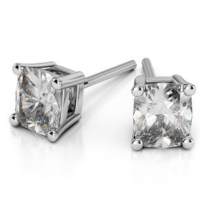 Round Diamond Stud Earrings in Platinum (2 ctw)