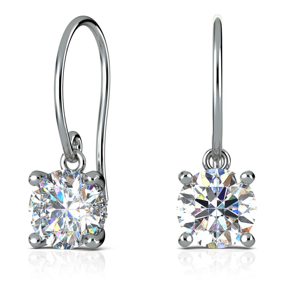 diamond earrings with platinum